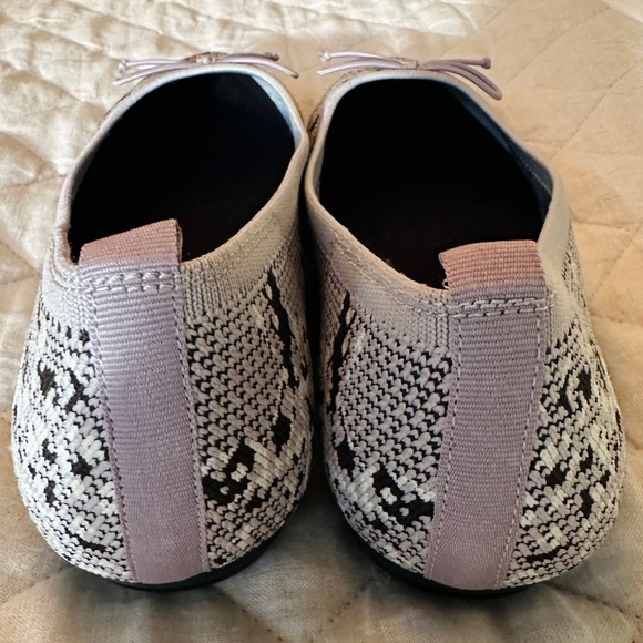 🆕 Vince Camuto Knit Ballet Flat Snakeskin Print, Size 11, Box Included 🐍🖤🤍🩶 - Picture 8 of 10